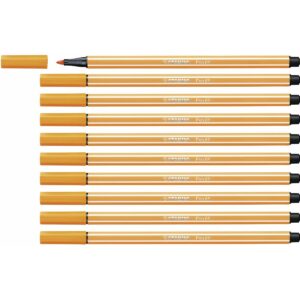 Markør Stabilo Pen 68 Orange (10 Dele)