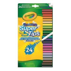 Markør Crayola B01BF6F20K Multifarvet Kan vaskes 24 Dele