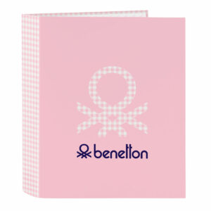 Ringbind Benetton Vichy Pink A4 27 x 33 x 6 cm