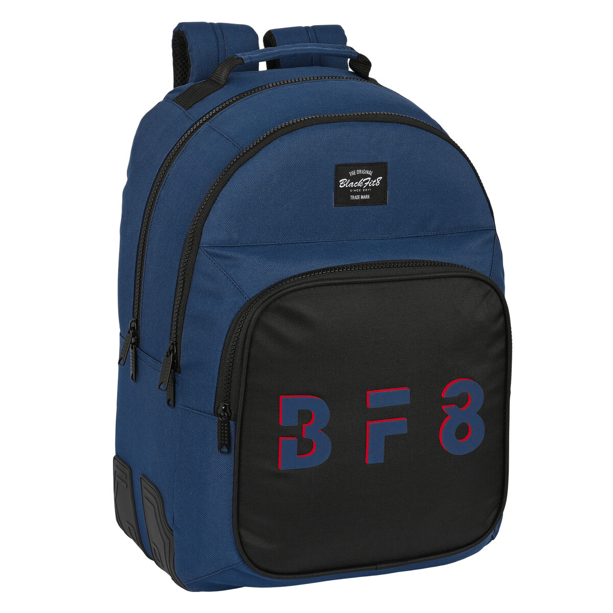 Skoletaske BlackFit8 Urban Sort Marineblå 32 x 42 x 15 cm