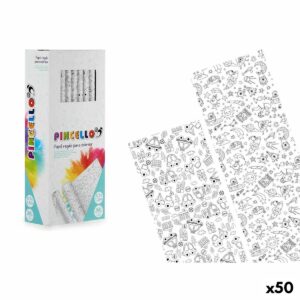 Gavepapir Pincello 0,7 x 1,5 m Køretøjer Alien (50 enheder)