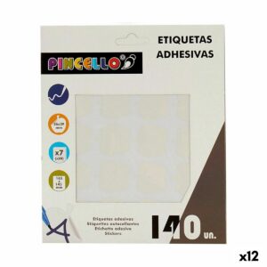 Selvklæbende etiketter Pincello Hvid 17 x 4 x 19 cm 22 x 49 mm Æble (12 enheder)