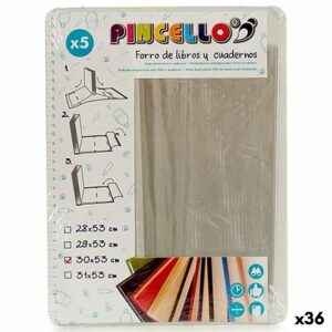 Selvklæbende bogbind Pincello Gennemskinnelig Plastik 30 x 0,5 x 53 cm (36 Enheder)