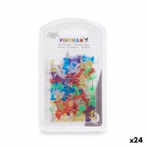 Tegnestifter Pincello Multifarvet Metal Plastik (24 enheder)