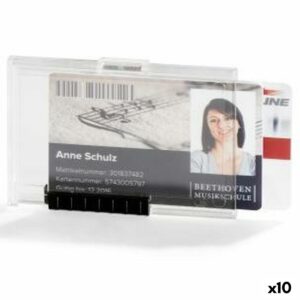 Cover til identitetskort Durable Duo Gennemsigtig Plastik 5,4 x 8,7 cm (10 enheder)