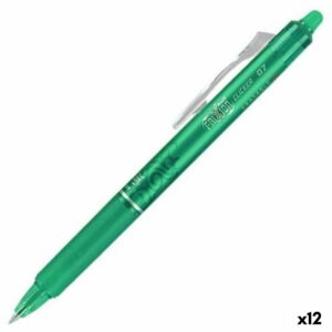 Kuglepen Pilot Frixion Clicker Sletbart blæk Grøn 0,4 mm (12 enheder)