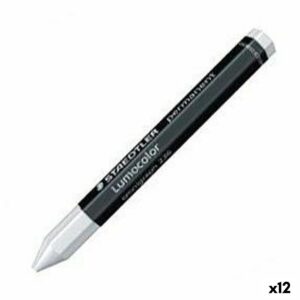 Farvevoks Staedtler Lumocolor Fastansat Hvid (12 enheder)