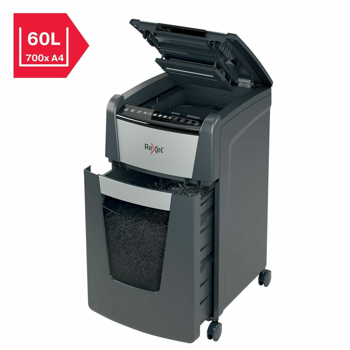 Micro-Cut Papirmakulator Rexel Optimum Auto+ 300M 60 L – billede 4