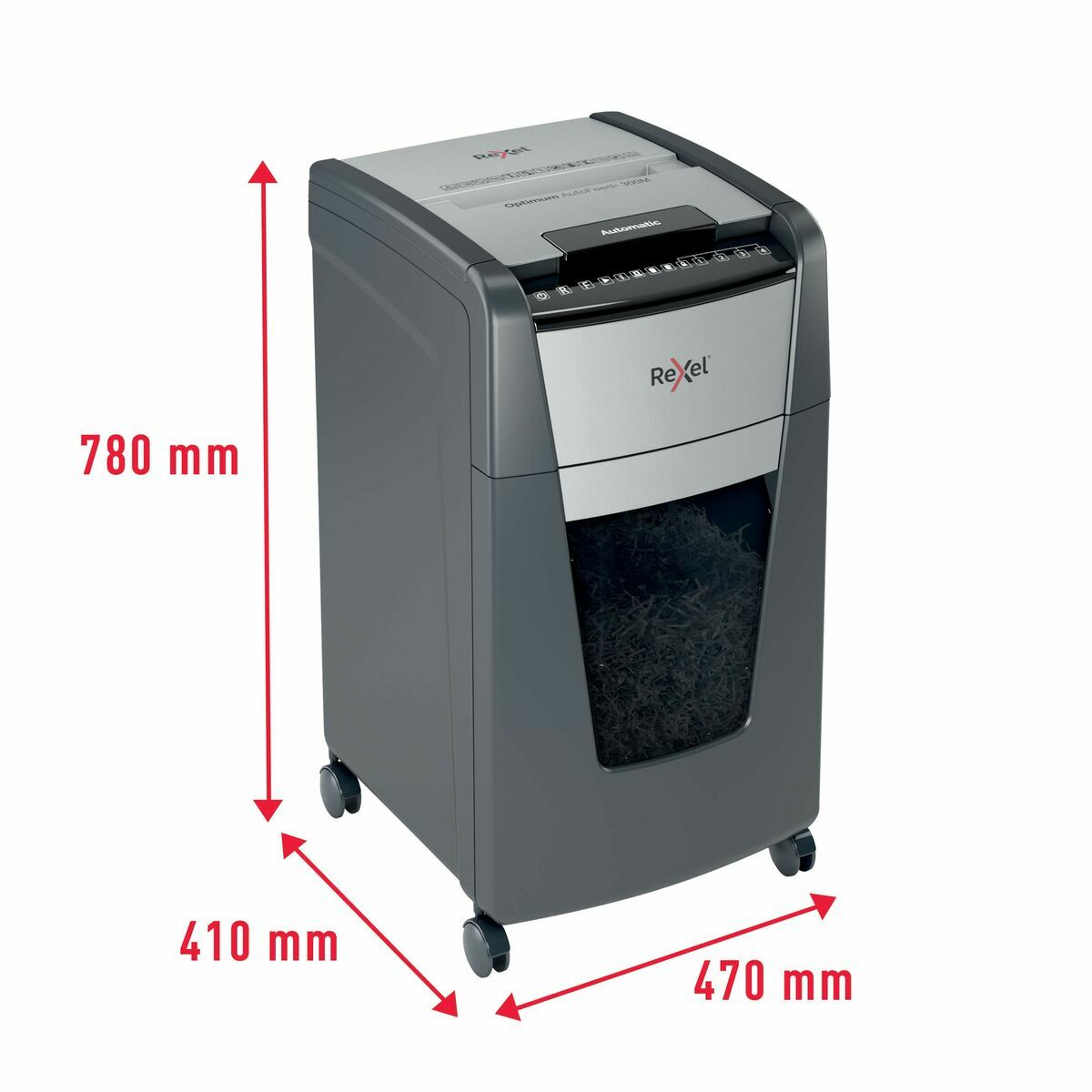 Micro-Cut Papirmakulator Rexel Optimum Auto+ 300M 60 L – billede 2