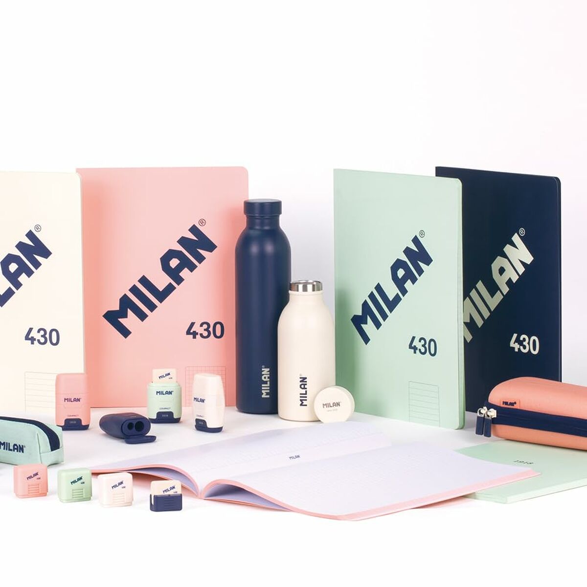 Notesbog Milan 430 Grøn A4 48 Ark (3 enheder) – billede 5