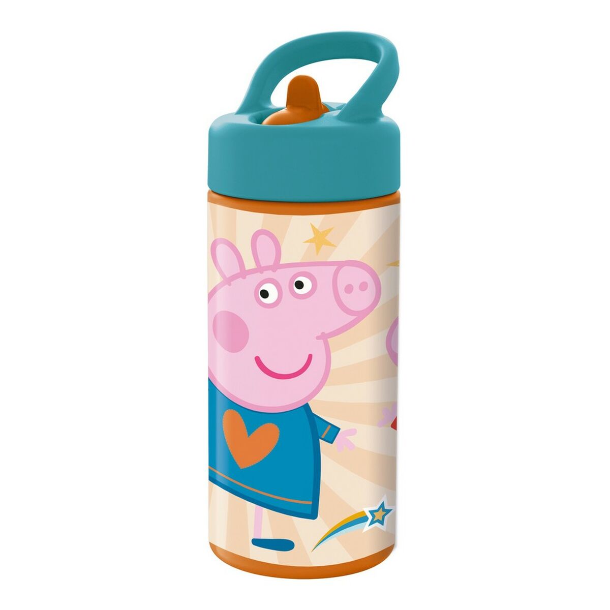 Vandflaske Peppa Pig Having fun Pink PVC 410 ml – billede 1