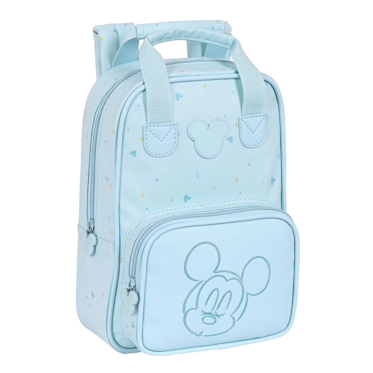 Skoletaske Mickey Mouse Clubhouse Lyseblå 20 x 28 x 8 cm – billede 1