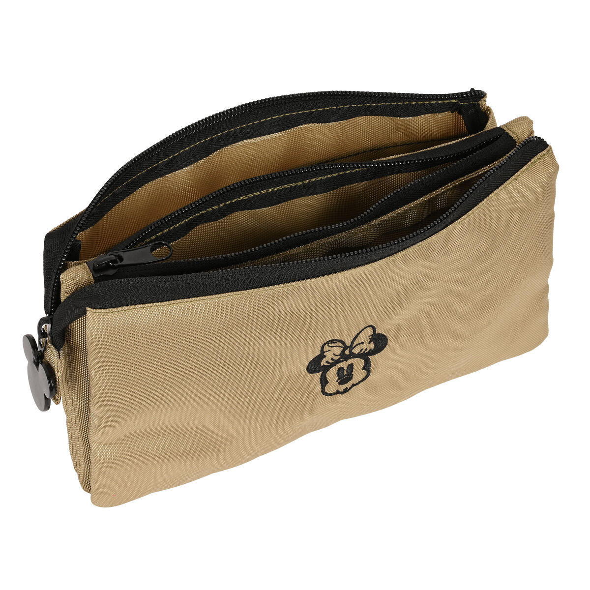 Tredobbelt bæretaske Minnie Mouse Premium Beige (22 x 12 x 3 cm) – billede 3