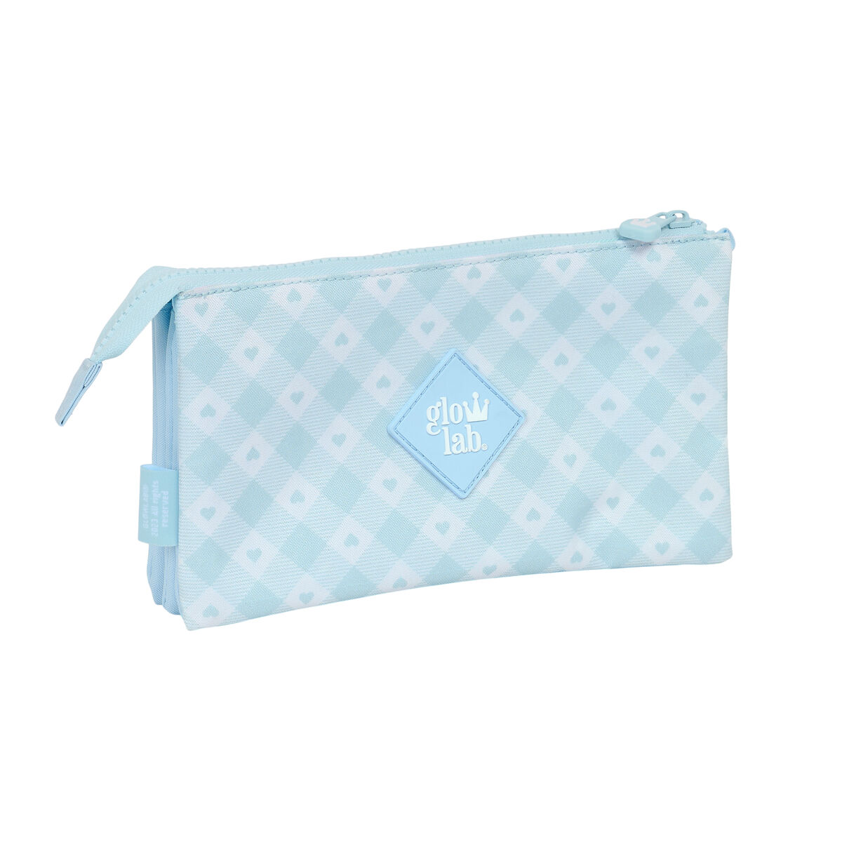 Tredobbelt bæretaske Glow Lab Cisnes Lyseblå 22 x 12 x 3 cm – billede 2