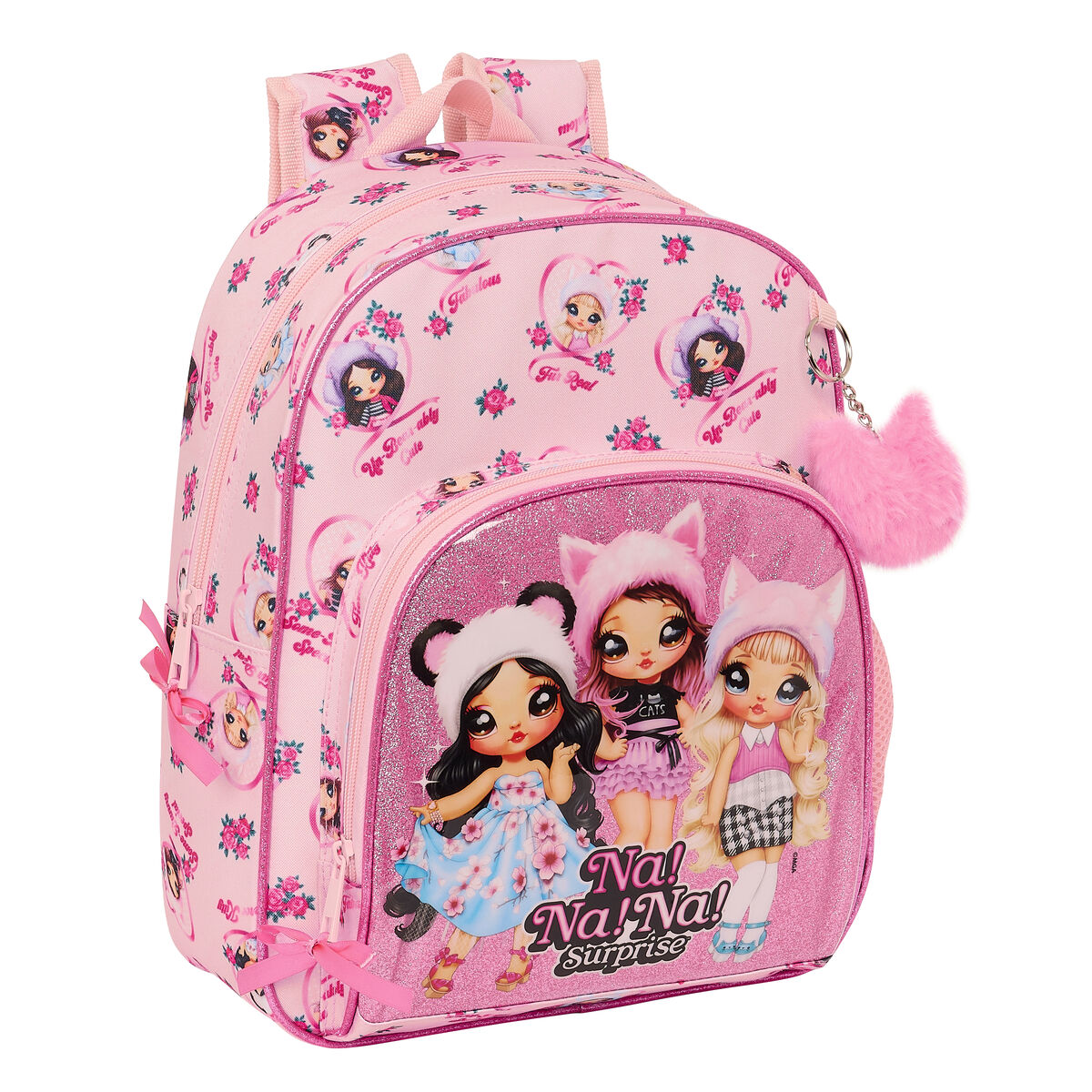 Skoletaske Na!Na!Na! Surprise Fabulous Pink 28 x 34 x 10 cm – billede 1