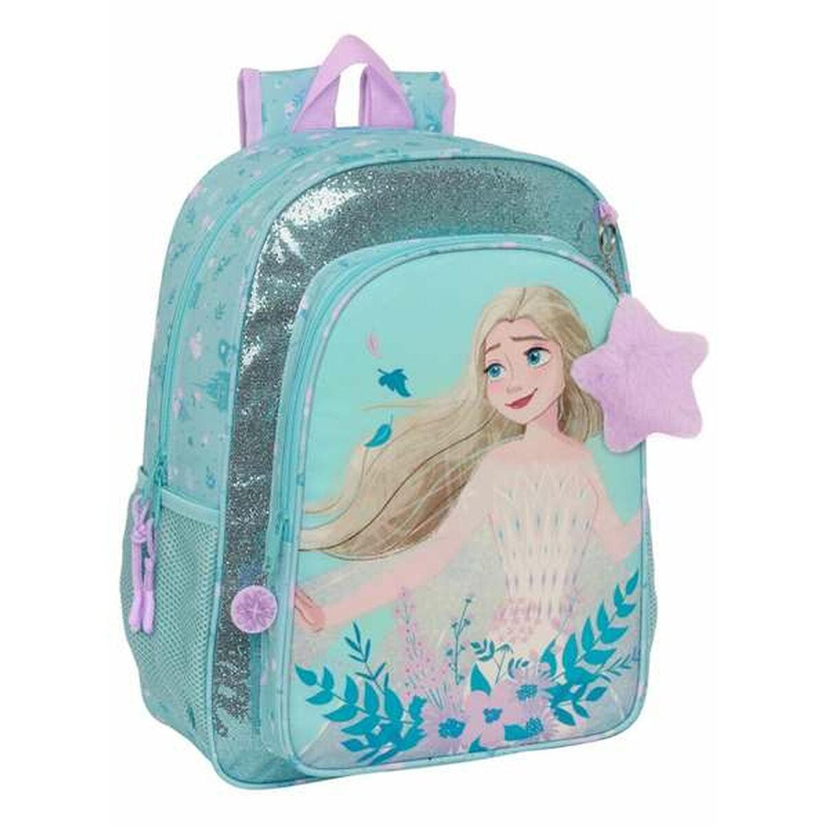Skoletaske Frozen Hello spring Blå – billede 1