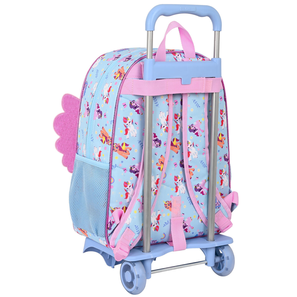 Skolerygsæk med Hjul My Little Pony Wild & free Blå Pink 33 x 42 x 14 cm – billede 2