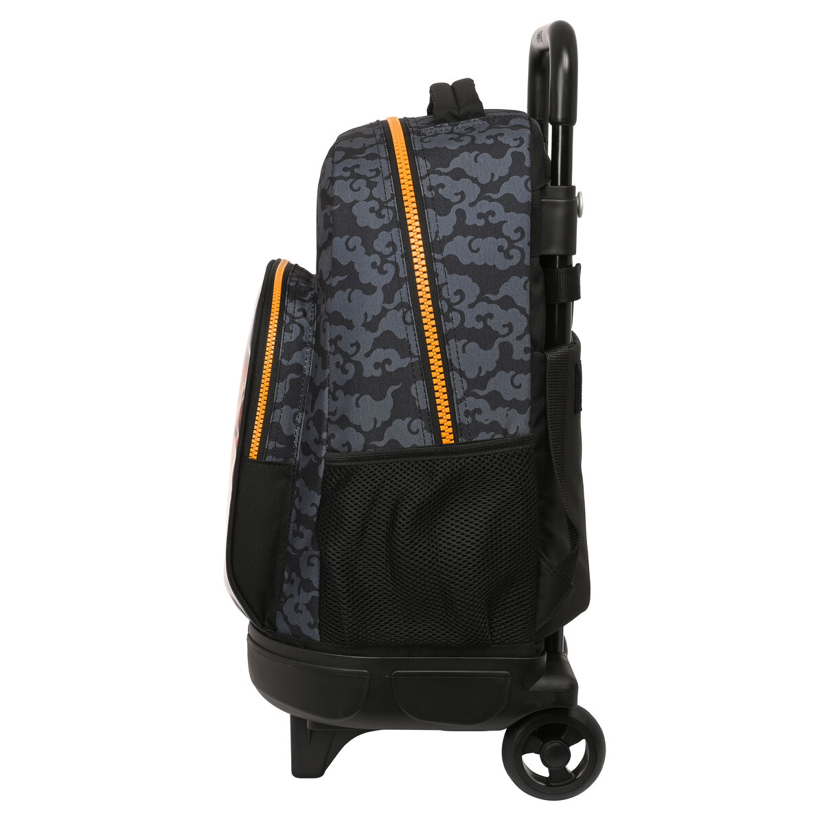 Skolerygsæk med Hjul Naruto Sort Orange 33 X 45 X 22 cm – billede 3