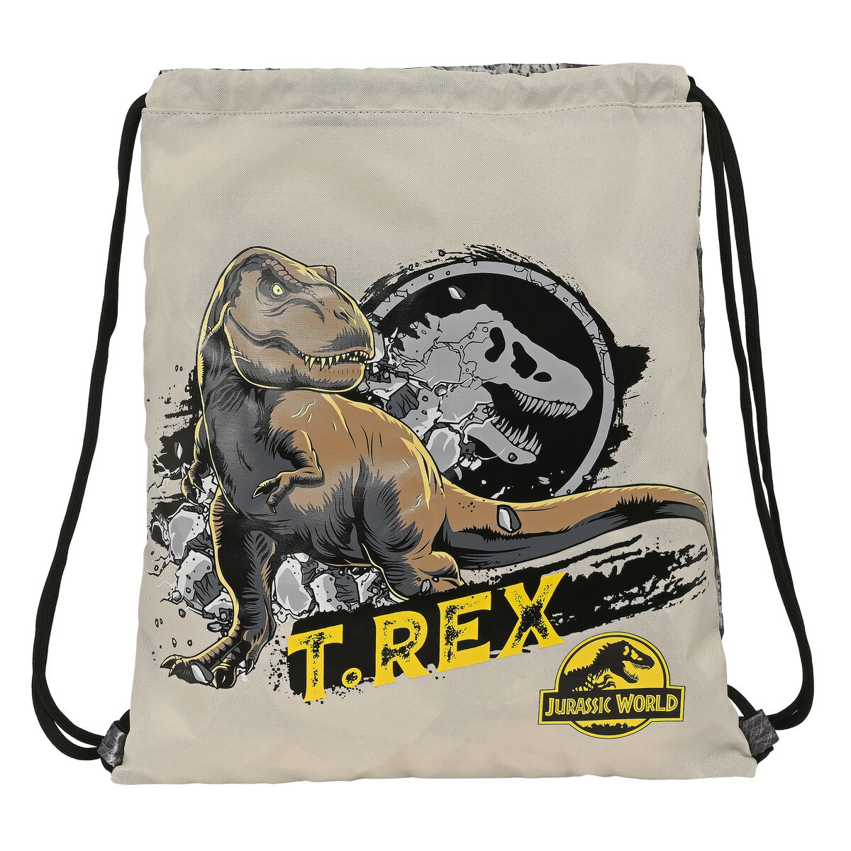 Rygsæk med Snore Jurassic World Warning Grå 35 x 40 x 1 cm – billede 1