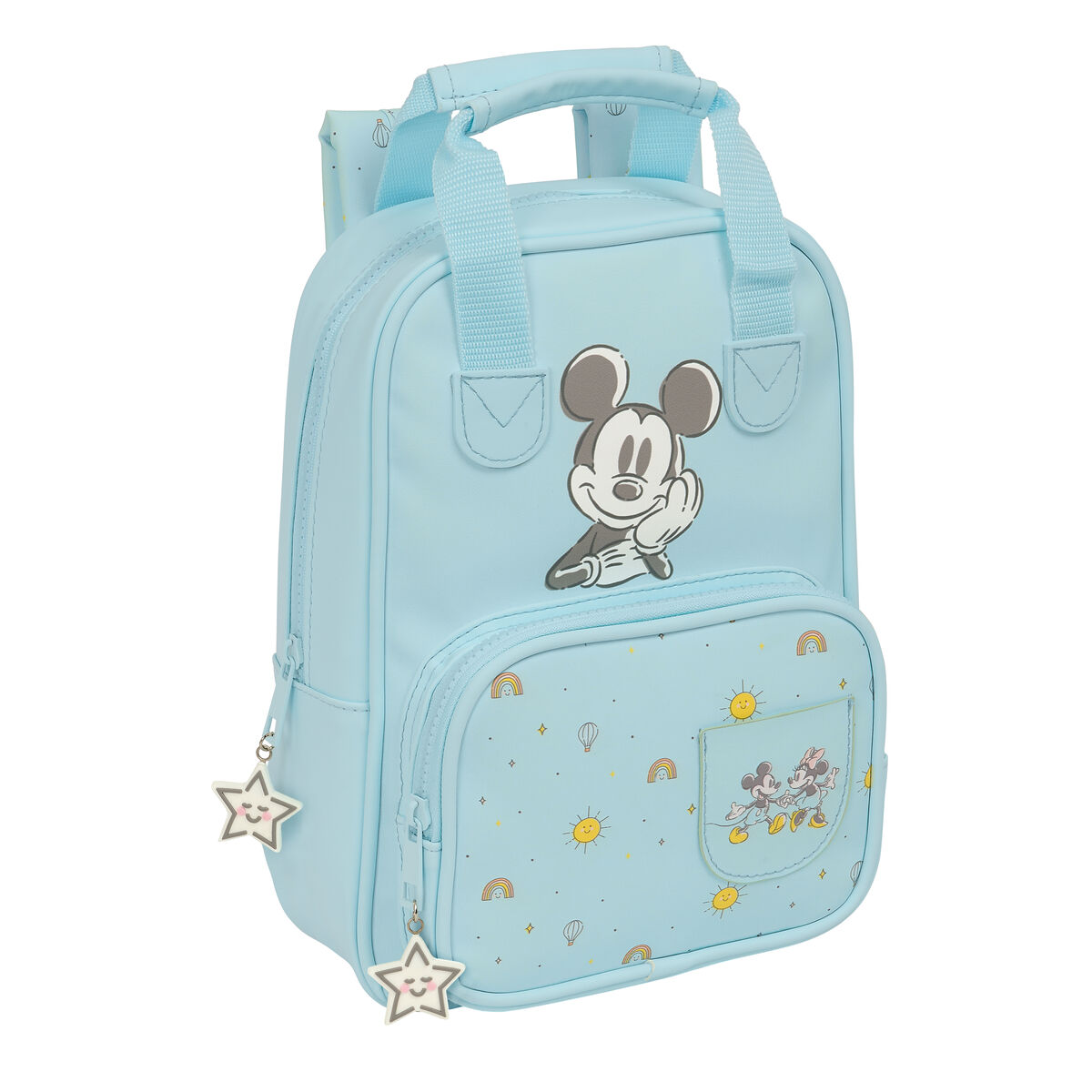 Skoletaske Mickey Mouse Clubhouse Baby Lyseblå 20 x 28 x 8 cm – billede 1