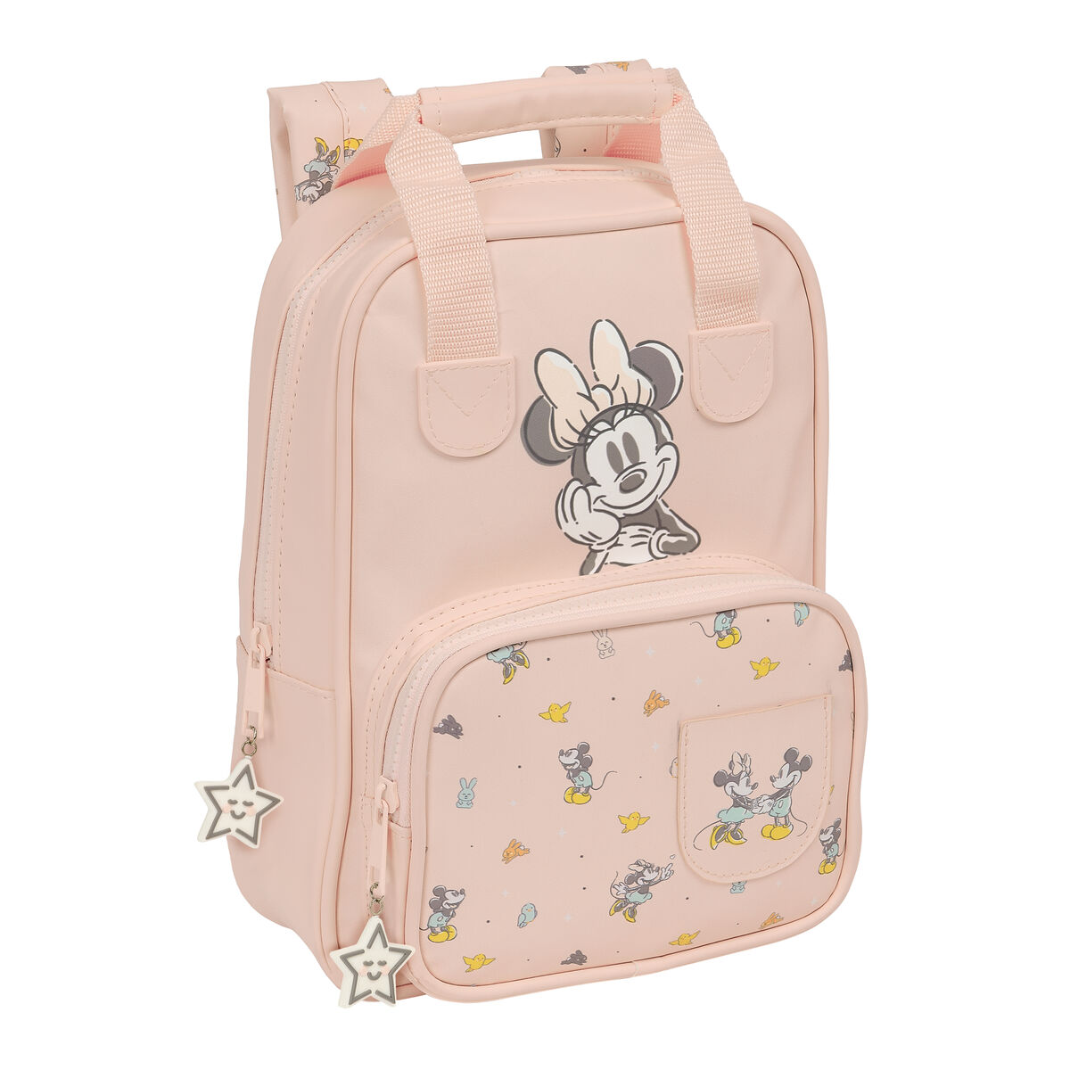 Skoletaske Minnie Mouse Baby Pink 20 x 28 x 8 cm – billede 1