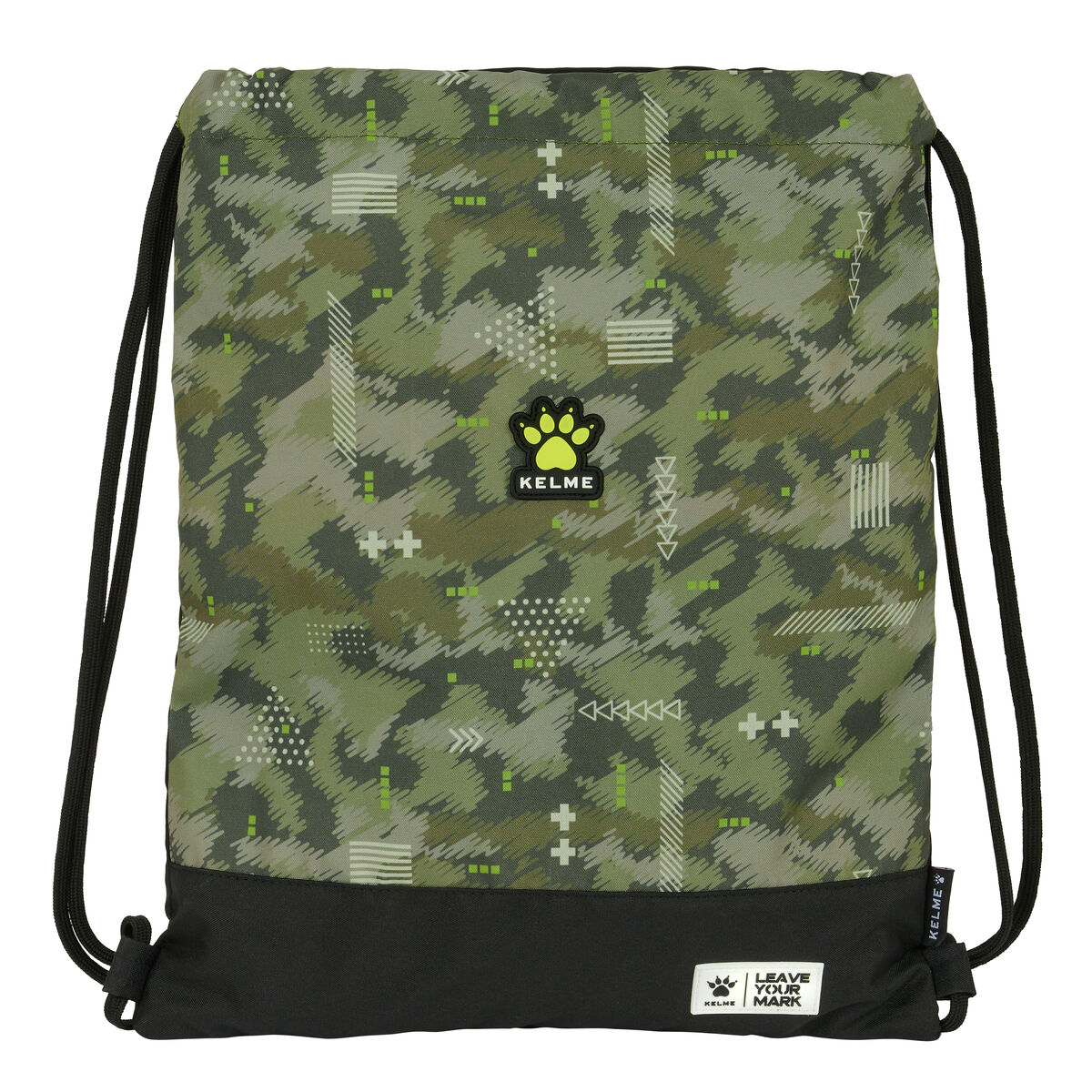 Rygsæk med Snore Kelme Travel Sort Grøn 35 x 40 x 1 cm – billede 1