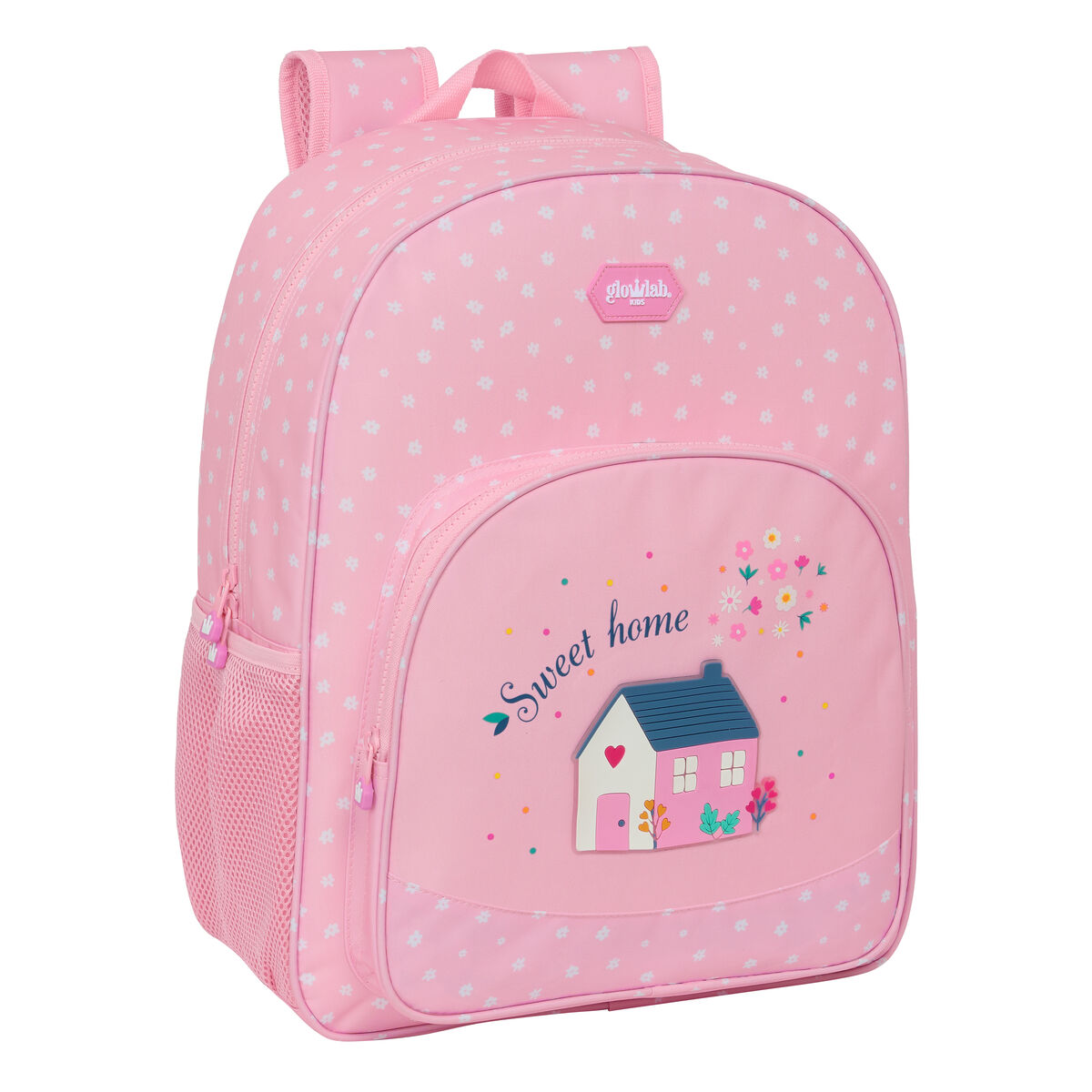 Skoletaske Glow Lab Sweet home Pink 33 x 42 x 14 cm – billede 1