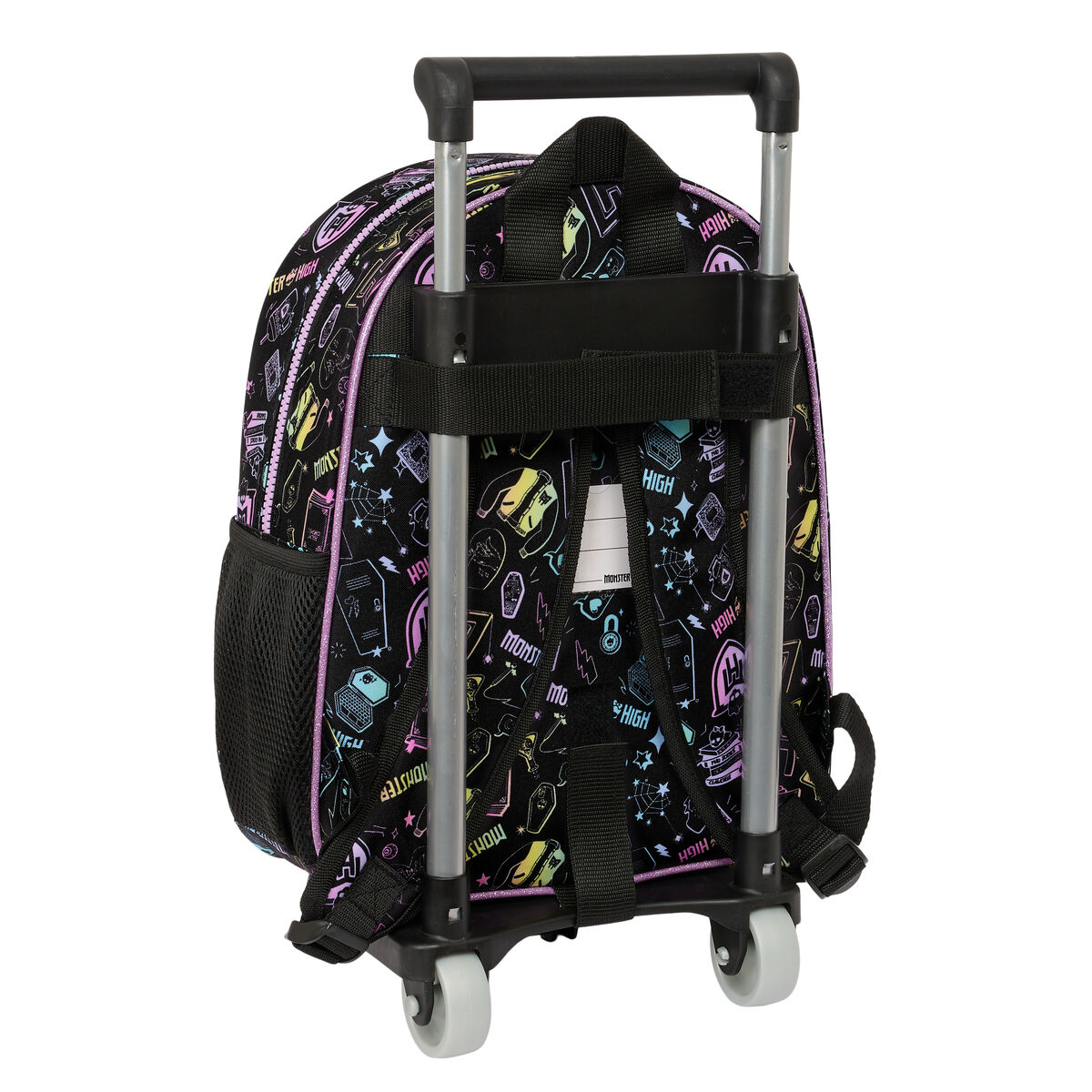 Skolerygsæk med Hjul Monster High Sort 28 x 34 x 10 cm – billede 2