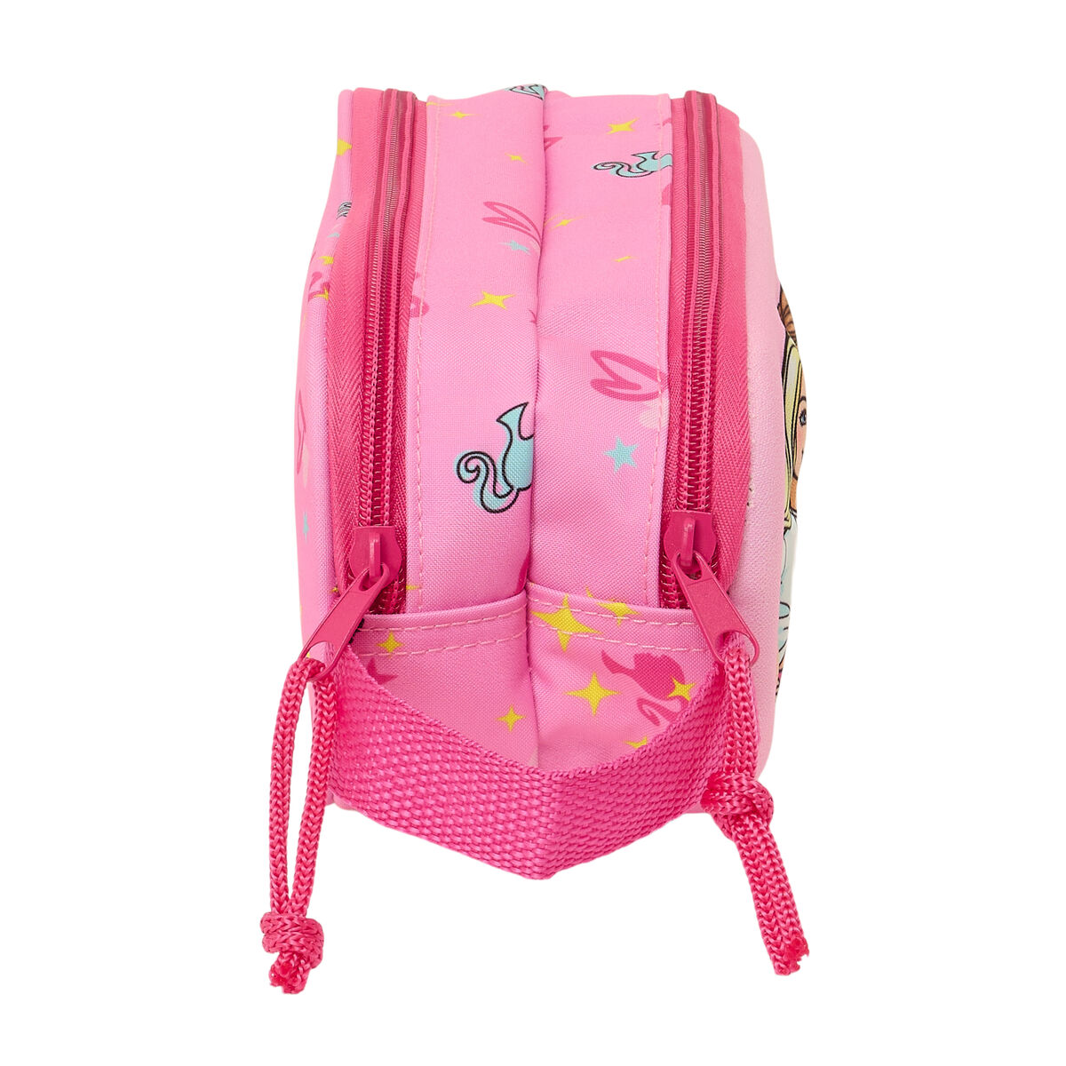 Dobbelt carry-all Barbie Pink Fuchsia 21 x 8 x 6 cm 3D – billede 2