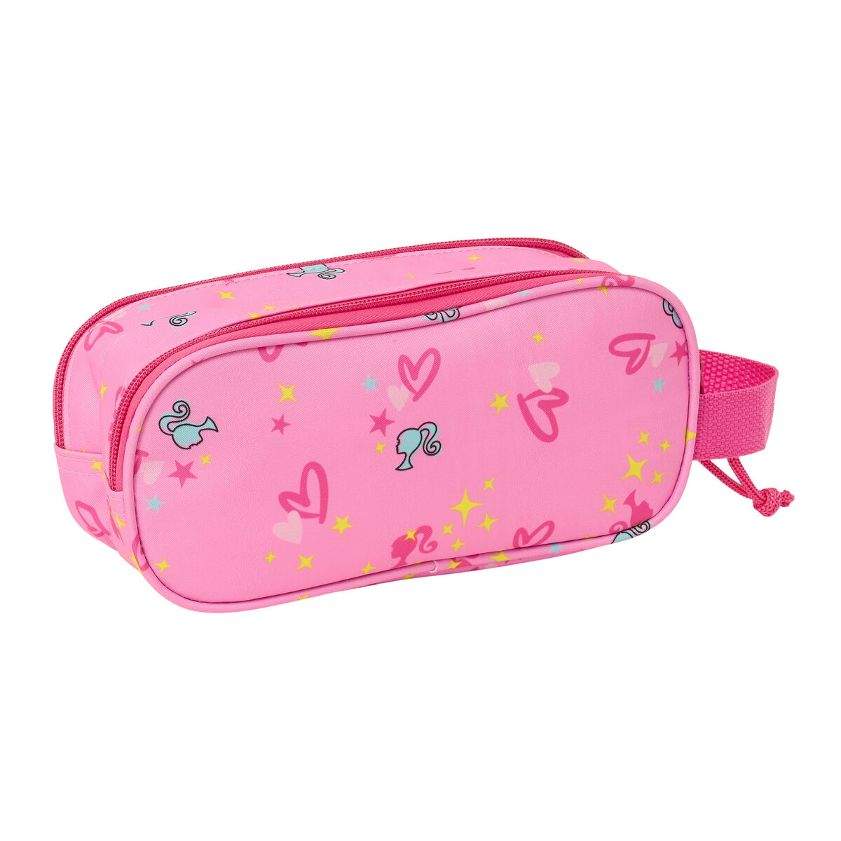 Dobbelt carry-all Barbie Pink Fuchsia 21 x 8 x 6 cm 3D – billede 3