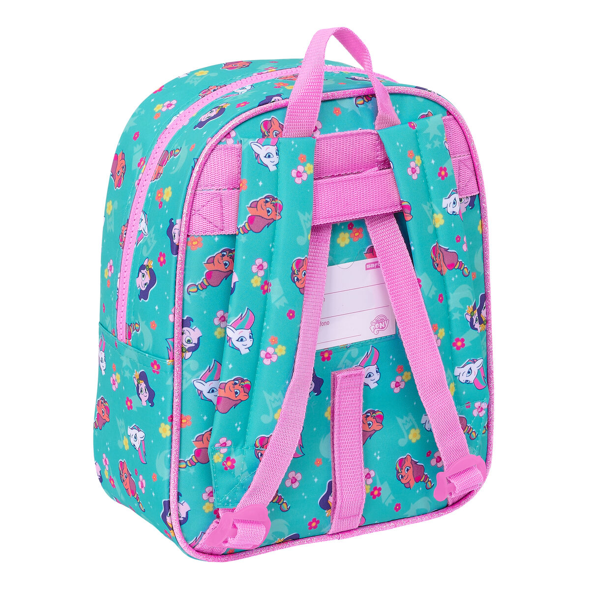 Skoletaske My Little Pony Magic Pink Turkisblå 22 x 27 x 10 cm – billede 2