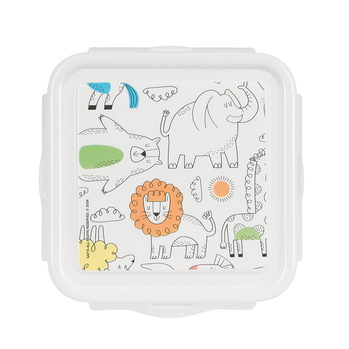 Madkasse Safta Zoo Beige 13 x 7.5 x 13 cm – billede 2