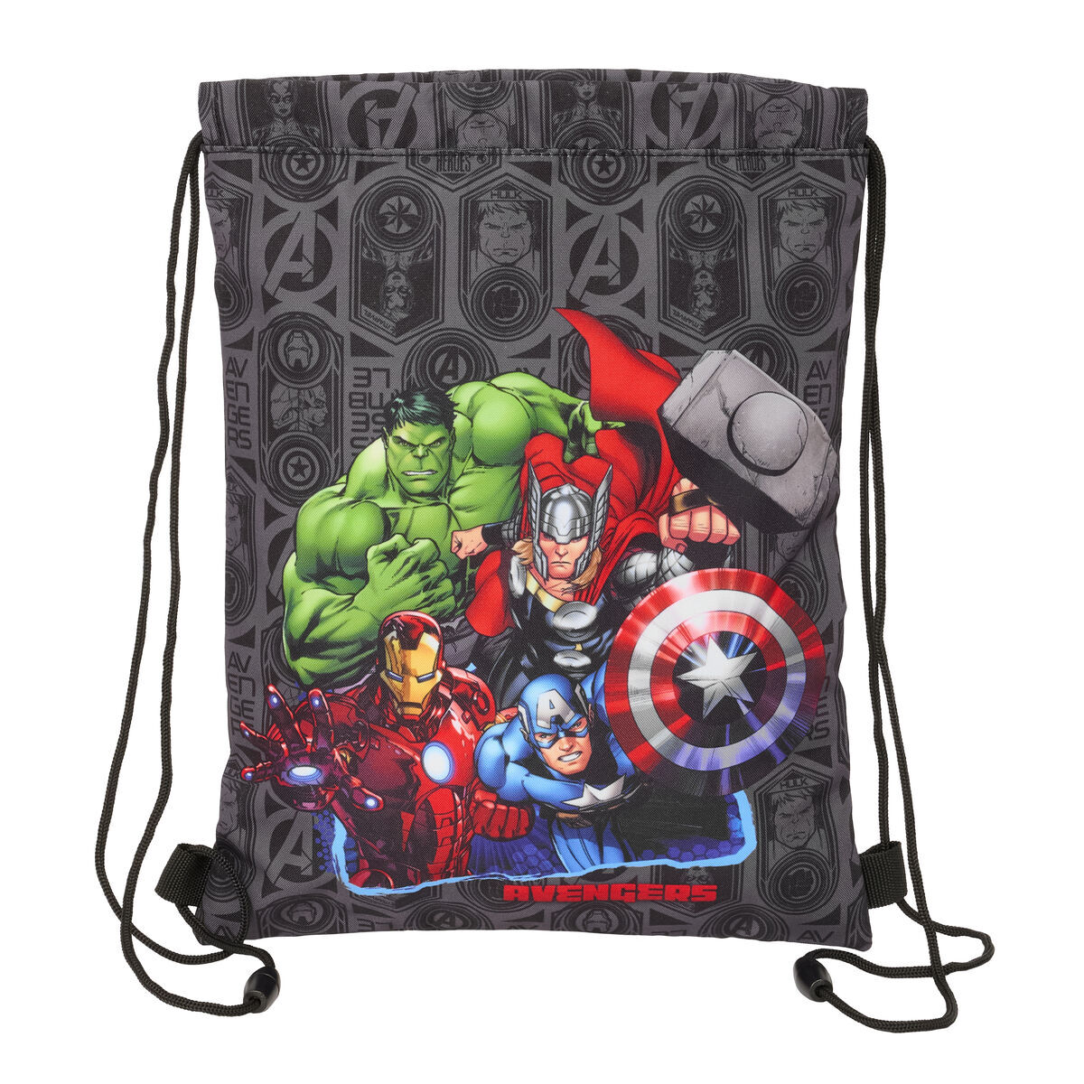 Rygsæk med Snore The Avengers Vendetta Sort 26 x 34 x 1 cm – billede 1