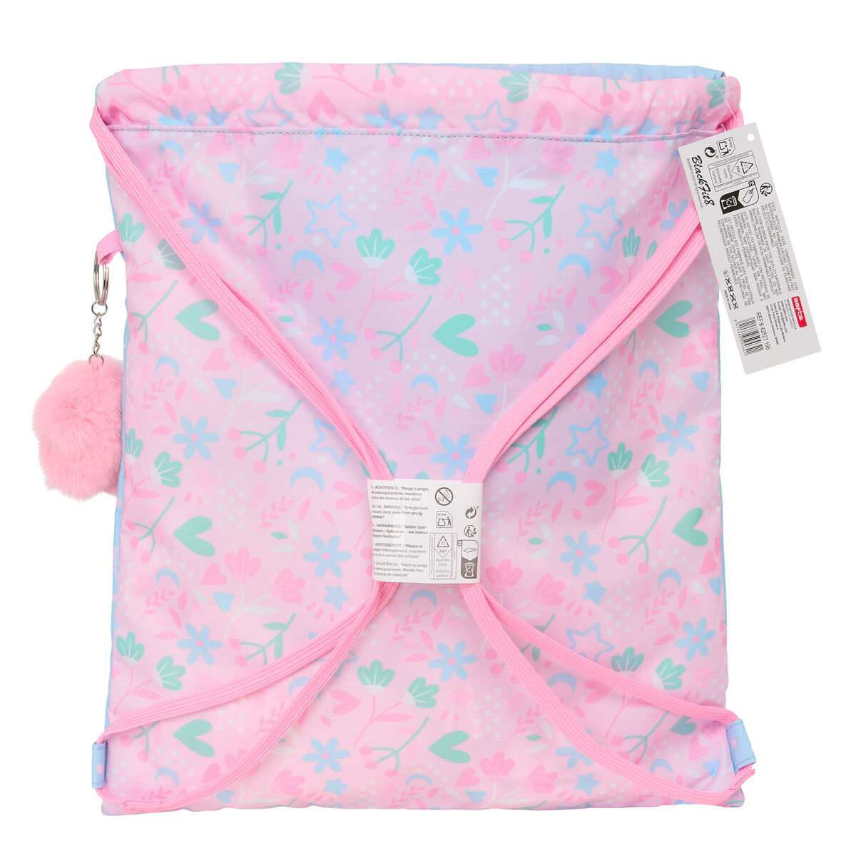 Rygsæk med Snore BlackFit8 Smile Blå Pink 35 x 40 x 1 cm – billede 2