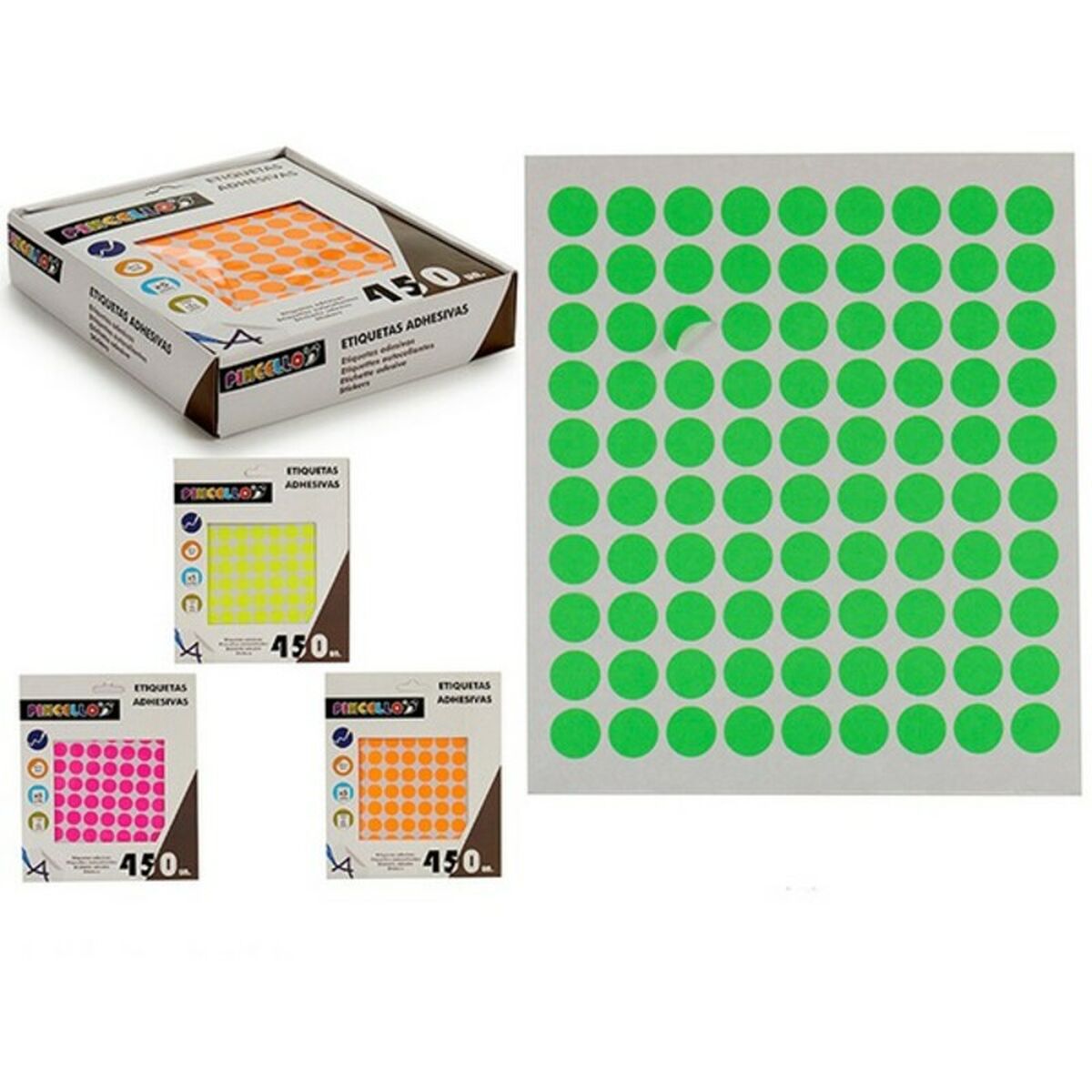 Pincello Etiketter Pincello 450 Etiketter (5 Dele) – billede 1