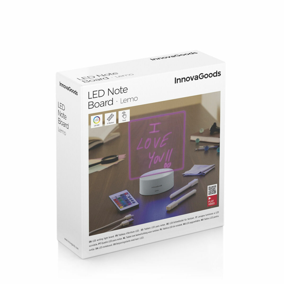 LED-tavle til noter og opslag Lemo InnovaGoods – billede 5