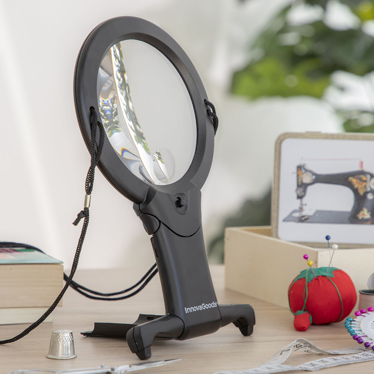 Håndfri forstørrelsesglas med LED-lys Zooled InnovaGoods – billede 8